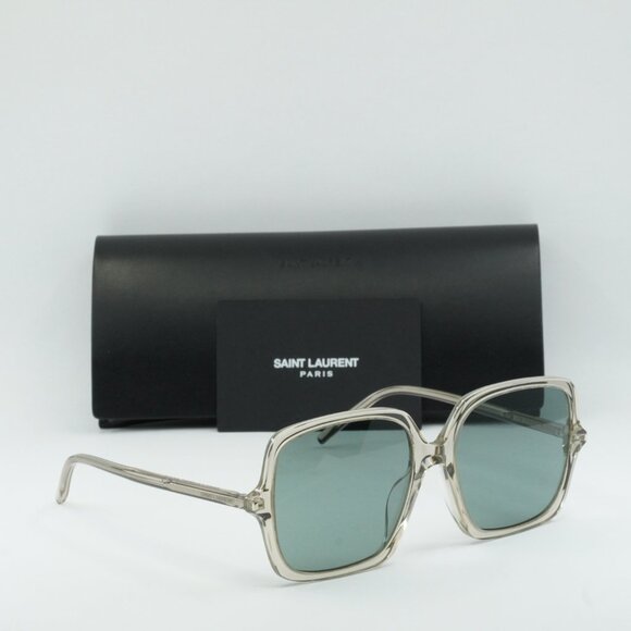 Saint Laurent SL591 003 Square Sunglasses - Beige main image 4